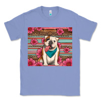 Colony Blue british bulldog floral serape Classic Tee - Artiststas