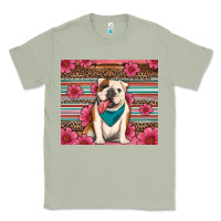 Matcha british bulldog floral serape Classic Tee - Artiststas