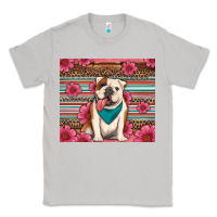 Moon Dust british bulldog floral serape Classic Tee - Artiststas