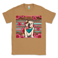 Toasted Coconut british bulldog floral serape Classic Tee - Artiststas