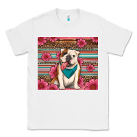 White british bulldog floral serape Classic Tee - Artiststas