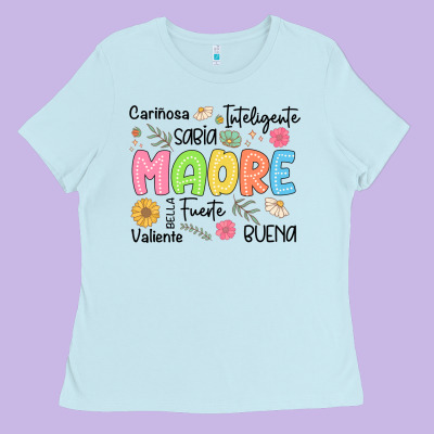Madre Spanish Mothers Day Ladies Tee Designed By Jahusdesignshop