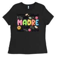 Black madre spanish mothers day Ladies Tee - JahusDesignShop