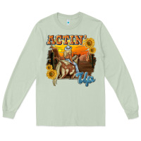 Matcha actinup with cowgirl Long Sleeve Tee - NancyCooperArtShop