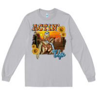 Moon Dust actinup with cowgirl Long Sleeve Tee - NancyCooperArtShop