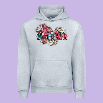 Strong Cancer Awareness Urban Hoodie Designed By Cowgirlartshop