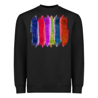 Black Colored Jute Brush Strokes Heavyweight Sweatshirt - Bettercallsaul