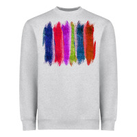 Heather Grey Colored Jute Brush Strokes Heavyweight Sweatshirt - Bettercallsaul