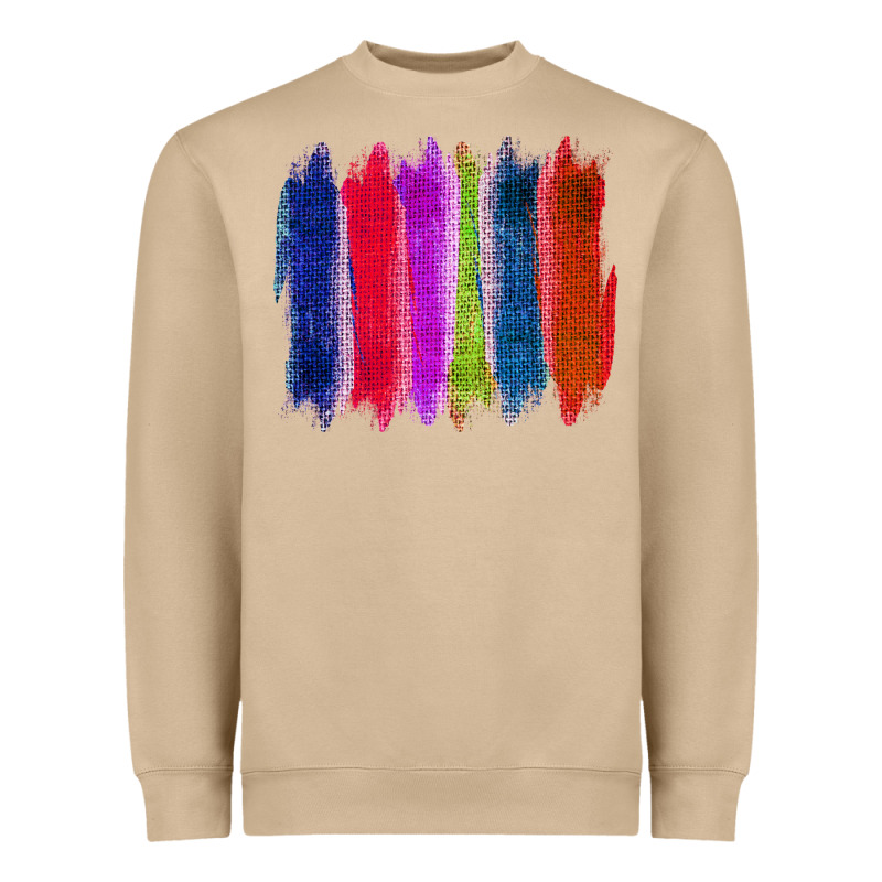 Colored Jute Brush Strokes Heavyweight Sweatshirt by Bettercallsaul | Teevron