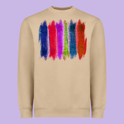 Colored Jute Brush Strokes Heavyweight Sweatshirt Designed By Bettercallsaul