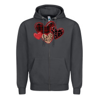Smoke leopard hearts Zipper Hoodie - MaliasSmallBusiness