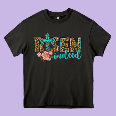 Risen Indeed Heavy Core Tee Designed By Texasbilliewilder
