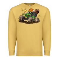 Antique Gold monster truck sports Premium Sweatshirt - LillyAllenDesigns