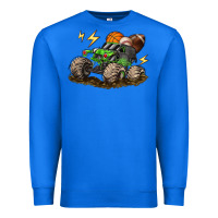 True Royal monster truck sports Premium Sweatshirt - LillyAllenDesigns