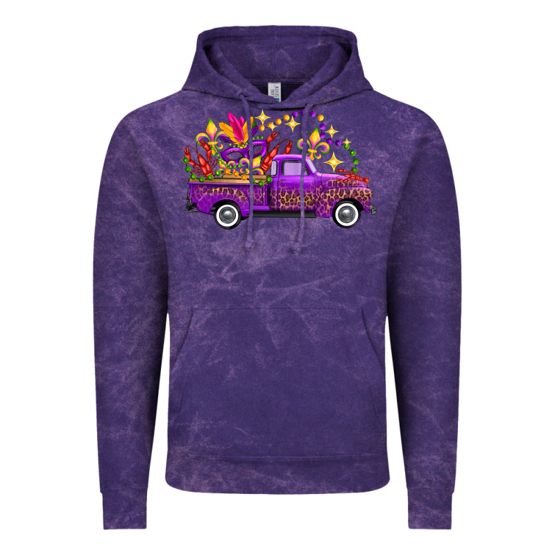 Mardi Gras Truck Vintage Hoodie by FaDigitalArtStudio | Teevron