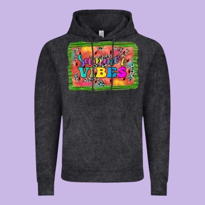 Summer Vibes Watermelon Vintage Hoodie Designed By Jahusdesignshop