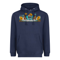 Navy american football mom libbey glass Heavyweight Hoodie - BundleAndBundleShop