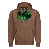 Chestnut leopard hearts st patricks day Zipper Hoodie - MaliasSmallBusiness