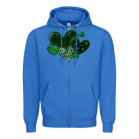 True Royal leopard hearts st patricks day Zipper Hoodie - MaliasSmallBusiness