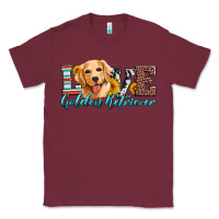 Burgundy love golden retriever Classic Tee - Artiststas