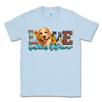 Dusty Blue love golden retriever Classic Tee - Artiststas
