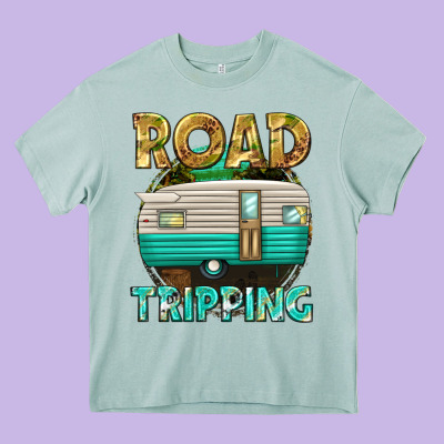Road Tripping Heavy Core Tee Designed By Texasbilliewilder