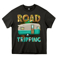Asphalt road tripping Heavy Core Tee - texasbilliewilder