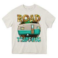 Cream road tripping Heavy Core Tee - texasbilliewilder