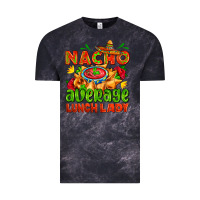 Cloud Black nacho average lunch lady  with nacho Vintage Tee - AdoDesignShop