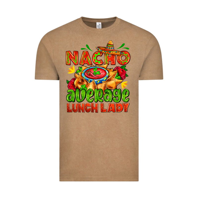 Nacho Average Lunch Lady  With Nacho Vintage Tee by AdoDesignShop | Teevron