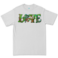 Dove Grey love with shamrock Premium Tee - RanaPortraitStore
