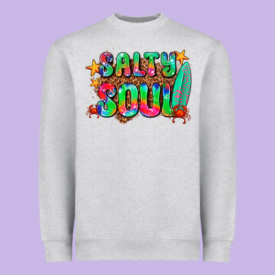 Salty Soul Heavyweight Sweatshirt Designed By Adodesignshop