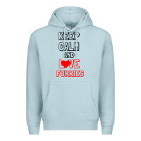 Blue Mist Keep Calm And Love Furries Premium Hoodie - Bettercallsaul