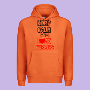 Keep Calm And Love Furries Premium Hoodie Designed By Bettercallsaul
