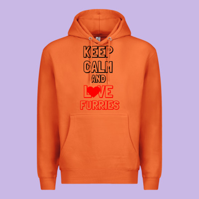 Keep Calm And Love Furries Premium Hoodie Designed By Bettercallsaul