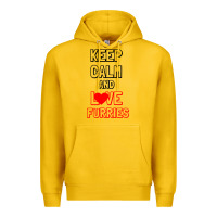 Lemon Keep Calm And Love Furries Premium Hoodie - Bettercallsaul