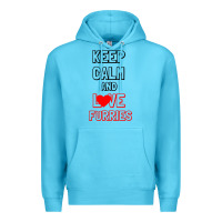 Ocean Blue Keep Calm And Love Furries Premium Hoodie - Bettercallsaul