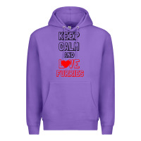 Purple Keep Calm And Love Furries Premium Hoodie - Bettercallsaul