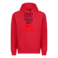 Red Keep Calm And Love Furries Premium Hoodie - Bettercallsaul