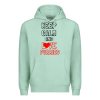 Seafoam Keep Calm And Love Furries Premium Hoodie - Bettercallsaul
