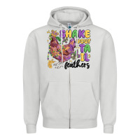 Dove Grey shake your tail feathers Zipper Hoodie - MaliasSmallBusiness