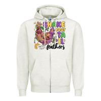 Oatmeal Heather shake your tail feathers Zipper Hoodie - MaliasSmallBusiness