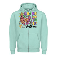 Seafoam shake your tail feathers Zipper Hoodie - MaliasSmallBusiness