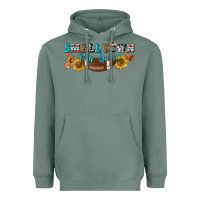 Sage small town big spirit Heavyweight Hoodie - BundleAndBundleShop