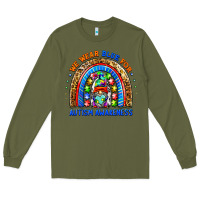 Army Green autism awareness gnomes Long Sleeve Tee - BarkalooDesign