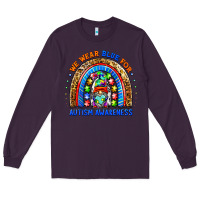 Plum autism awareness gnomes Long Sleeve Tee - BarkalooDesign