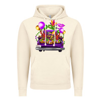 Vintage Artic mardi gras farm truck Vintage Hoodie - FaDigitalArtStudio