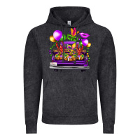 Vintage Black mardi gras farm truck Vintage Hoodie - FaDigitalArtStudio