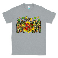 Heather Grey boy mom Classic Tee - CowhideDigitalArt