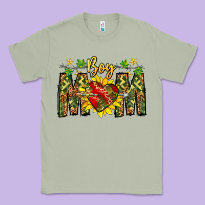 Boy Mom Classic Tee Designed By Cowhidedigitalart